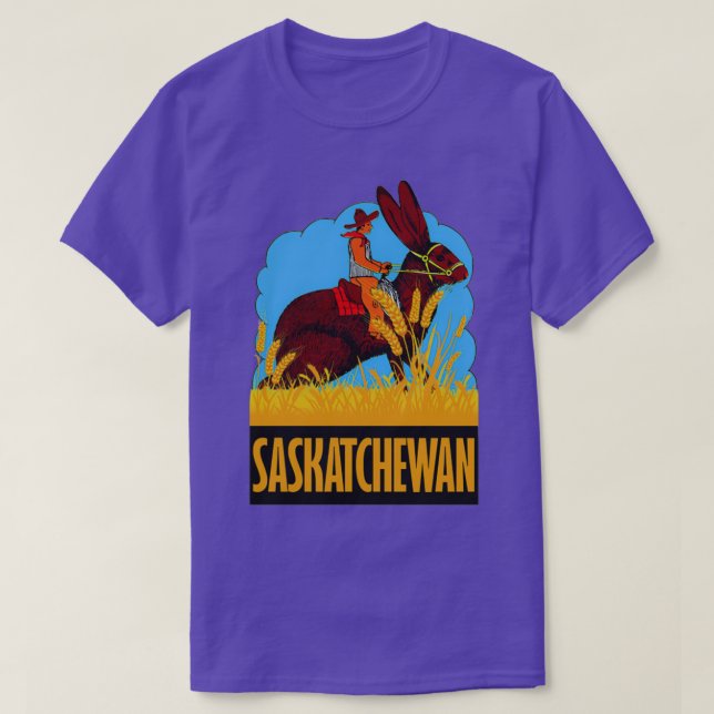 Saskatchewan Canada Vintage Travel T-Shirt (Design vorne)