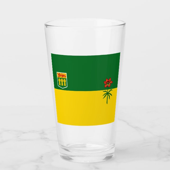 Saskatchewan Flag Glas (Vorderseite)