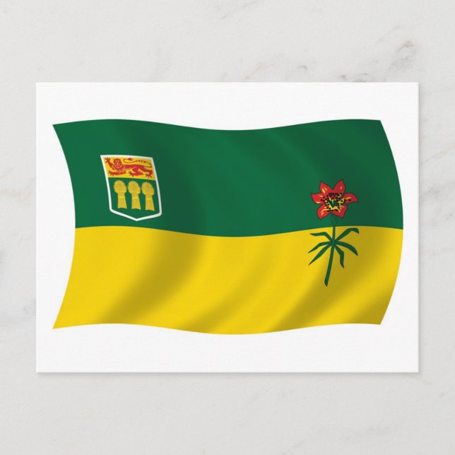 Saskatchewan Flag Postcard Postkarte (Vorderseite)