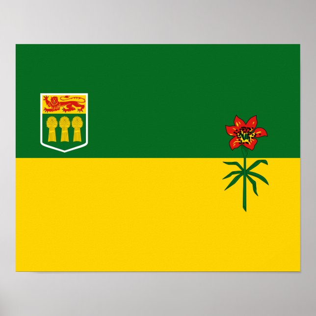 Saskatchewan Flag Poster (Vorne)