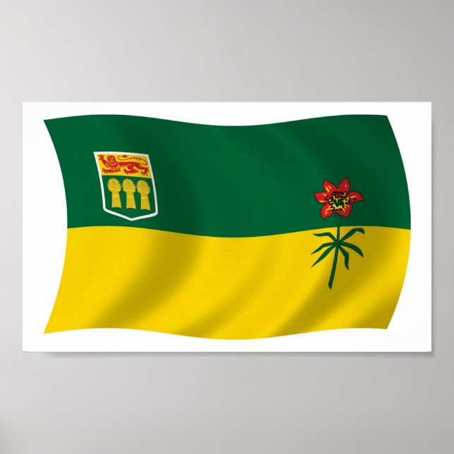 Saskatchewan Flag Poster drucken (Vorne)