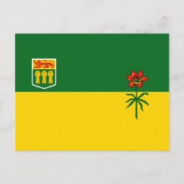 Saskatchewan Flag Postkarte