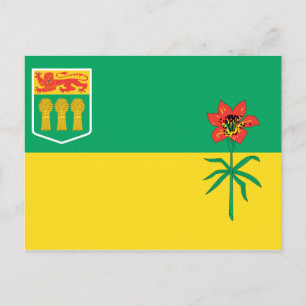 SASKATCHEWAN FLAG POSTKARTE