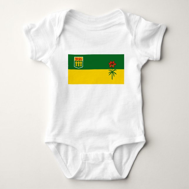 Saskatchewan-Flagge Baby Strampler (Vorderseite)