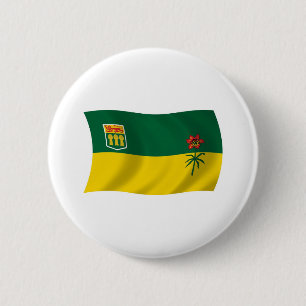 Saskatchewan-Flagge Knopf Button