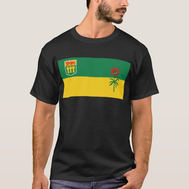 Saskatchewan-Flaggen-T - Shirt (Vorderseite)