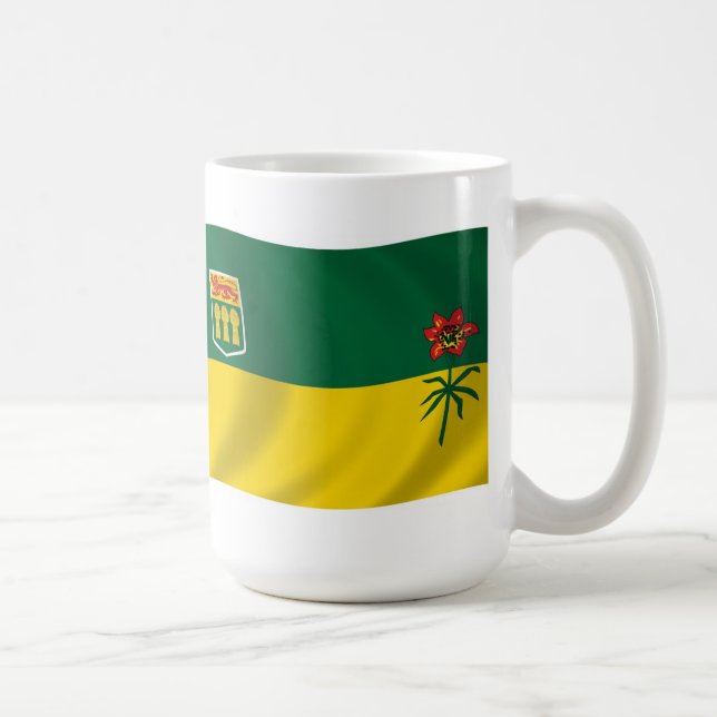 Saskatchewan-Flaggen-Tasse Kaffeetasse (Rechts)