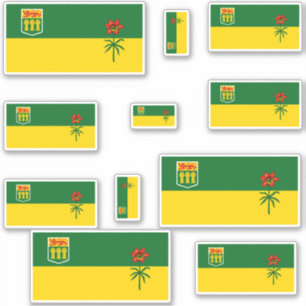 Saskatchewan Flags Graphic Aufkleber