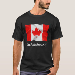 Saskatchewan - grundlegender dunkler T - Shirt