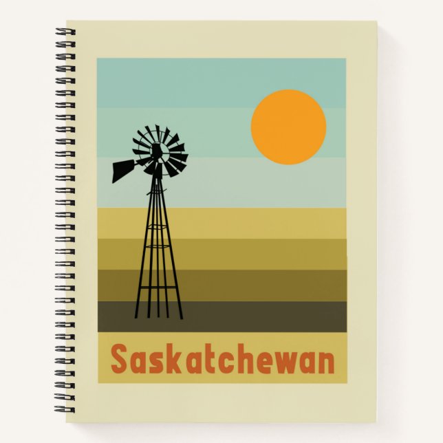 Saskatchewan Kanada Notizbuch (Vorderseite)