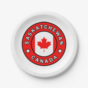Saskatchewan Kanada Pappteller