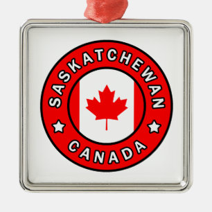Saskatchewan Kanada Silbernes Ornament