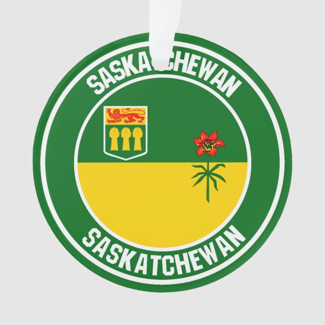 Saskatchewan Round Emblem Ornament (Vorderseite)
