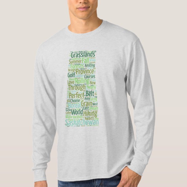 Saskatchewan-Wort-Shirt T-Shirt (Vorderseite)