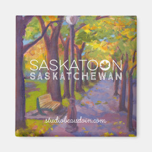 Saskatoon-Herbst Weg-Kühlschrank Magnet