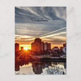Saskatoon Sunset Postkarte