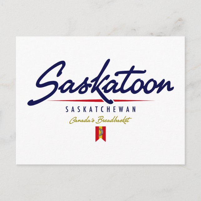 Saskatoskript Postkarte (Vorderseite)