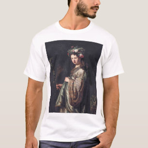 Saskia van Uylenburgh as Flora, Rembrandt, 1634 T-Shirt