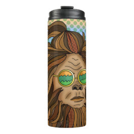 Sasqautch Peace Sign Thermosbecher