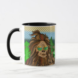 Sasqautch Peace Sign | Zertifizierter Squatcher Tasse