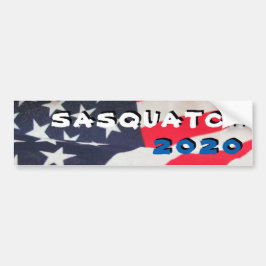 Sasquatch 2020 mit Flagge Autoaufkleber