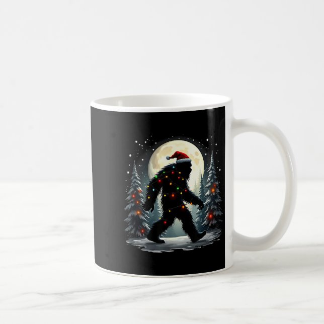 Sasquatch 67 Santa Bigfoot Christmas Tree Funny  Kaffeetasse (Rechts)