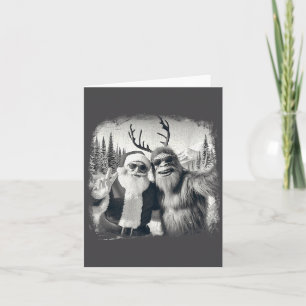 Sasquatch 67 Weihnachtsbaum Lustiger Weihnachtsman Karte