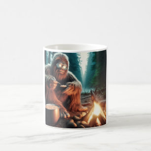 Sasquatch am Campfire Kaffeetasse