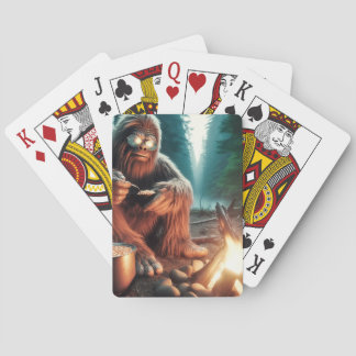 Sasquatch am Campfire Spielkarten