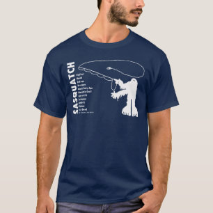 Sasquatch Angler Petroglyph T - Shirt
