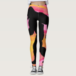 Sasquatch auf Rosa Leggings