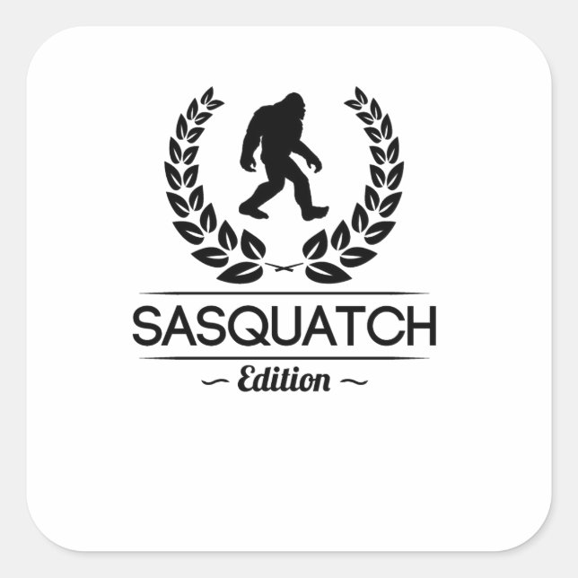 Sasquatch Ausgabe Quadratischer Aufkleber (Vorderseite)