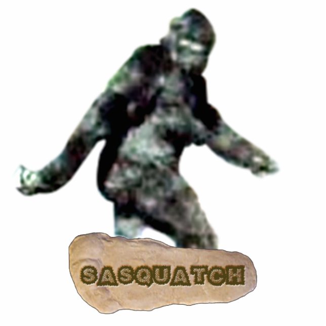 Sasquatch Ausschnitt-Magnet/Skulptur Fotoskulptur Magnet (Vorne)