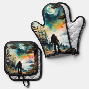 Sasquatch Bay Ofenhandschuh & Topflappen-Set