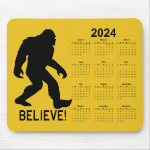 Sasquatch (Bigfoot) 2024 Kalender Mousepad