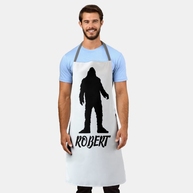 SASQUATCH BIGFOOT CUSTOM VATER KÜCHE SCHÜRZE (Getragen)