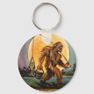Sasquatch Bigfoot Gone Fang Original Schlüsselanhänger