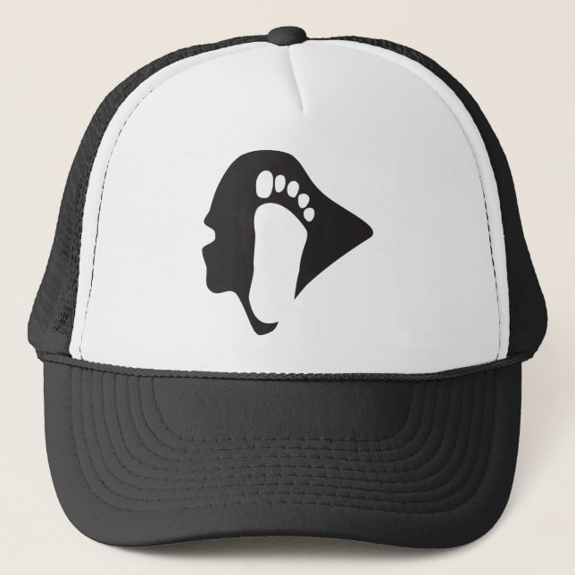 Sasquatch/Bigfoot-Hut Truckerkappe (Vorderseite)