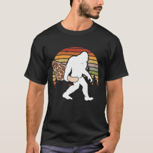 Sasquatch Bigfoot Morels Mycology Mushroom Morel T-Shirt