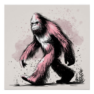 Sasquatch Bigfoot  Poster