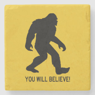 Sasquatch (Bigfoot) Sie werden glauben! Steinuntersetzer