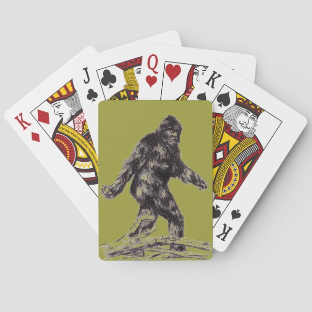 "Sasquatch" "Bigfoot" Spielkarten (Rückseite)