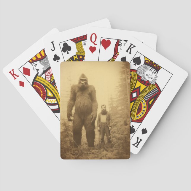 Sasquatch/Bigfoot Spielkarten, Cryptids Spielkarten (Rückseite)