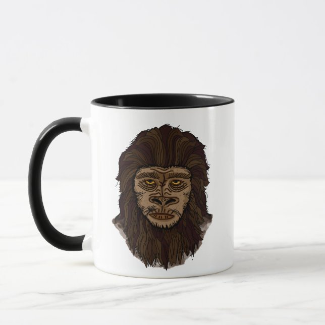 Sasquatch Bigfoot Sumpf Ape Cryptid Monster Tasse (Links)
