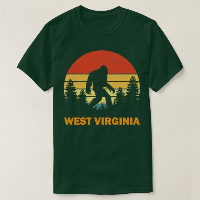 Sasquatch Bigfoot West Virginia T-Shirt (Design vorne)