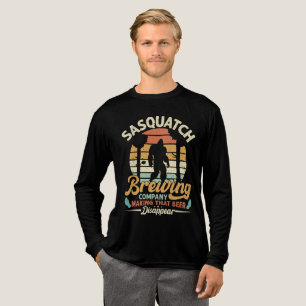 Sasquatch Brewing Company Retro-Sonnenuntergang-Gr Tri-Blend Shirt