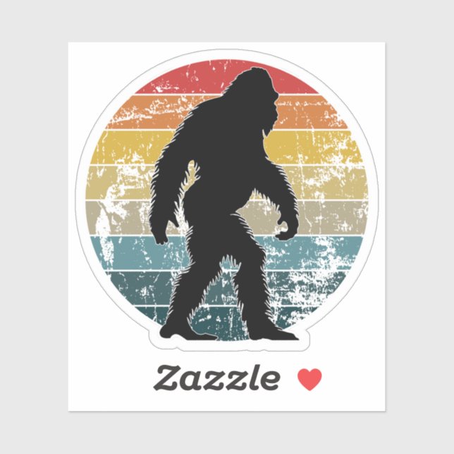 Sasquatch Custom-Cut Vinyl Stickers Aufkleber (Blatt)