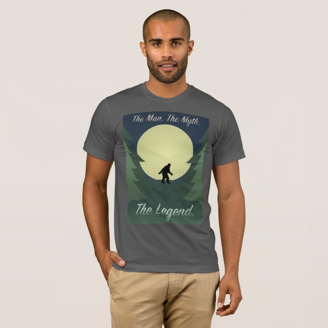 Sasquatch "der Mann der Mythos die Legenden-" T-Shirt (Vorne ganz)