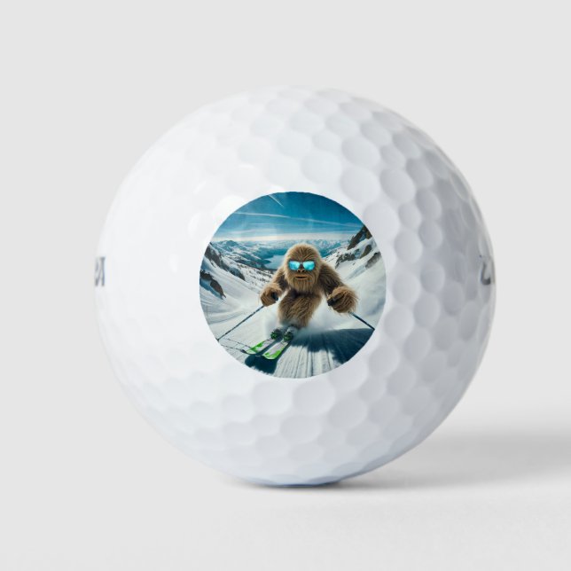 Sasquatch der Skifahrer Golfball (Vorderseite)