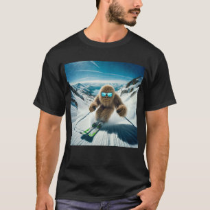 Sasquatch der Skifahrer T-Shirt